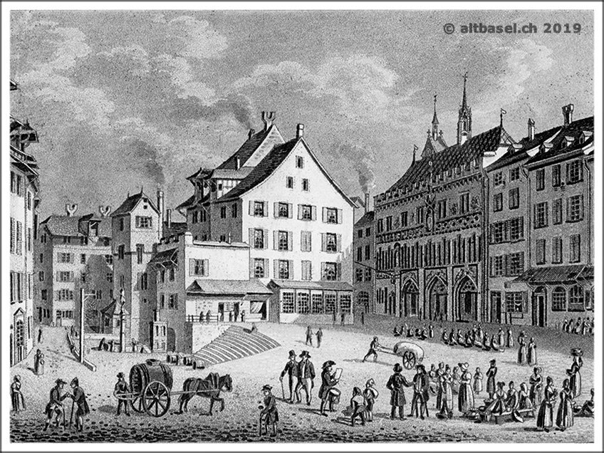 der kornmarkt um 1830